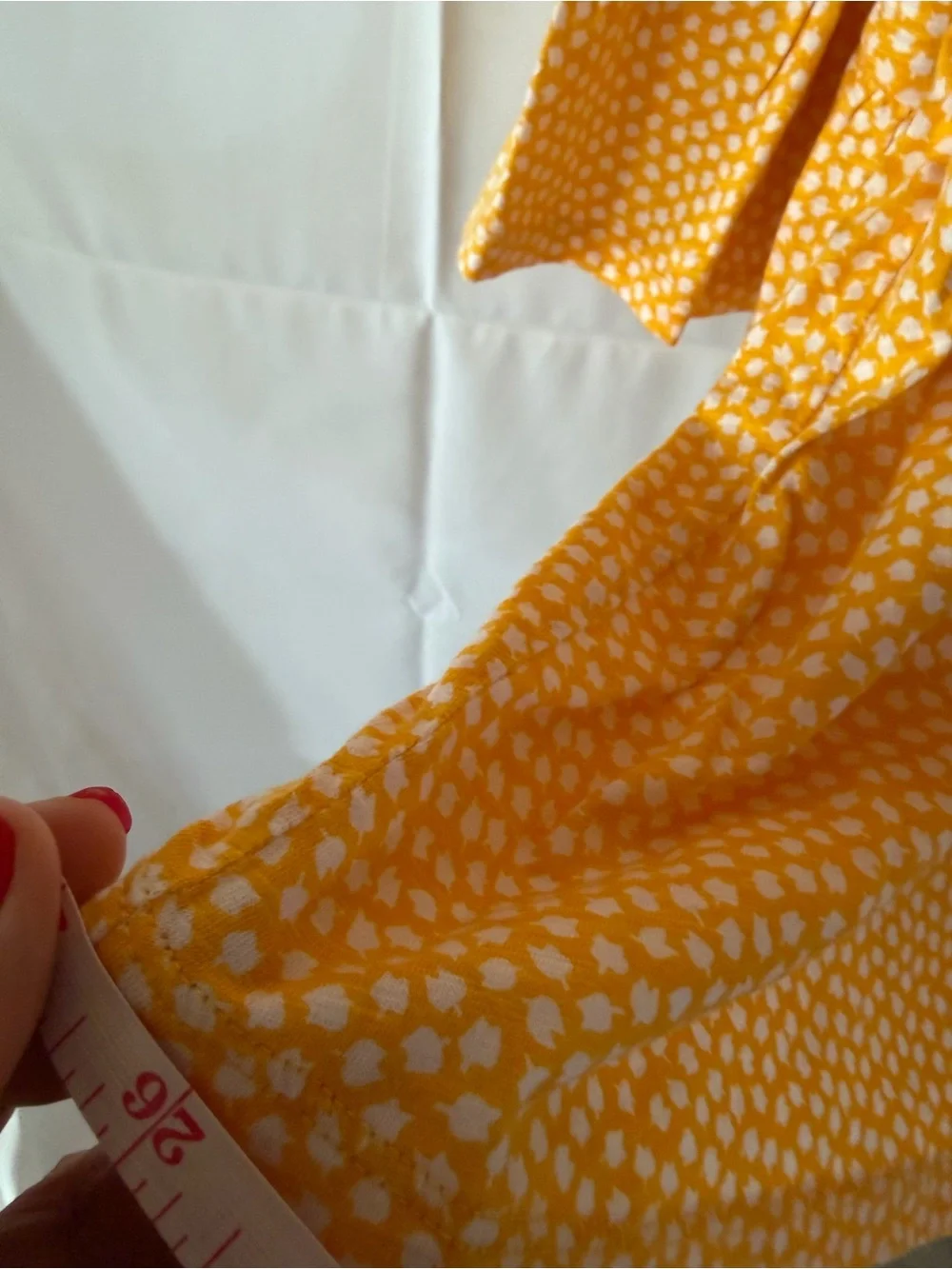 Michael Kors Yellow Printed Scoop-Neck Blouse